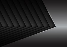 Abstract Black Gray Metal Arrow Design Modern Futuristic Background Vector Royalty Free Stock Photography