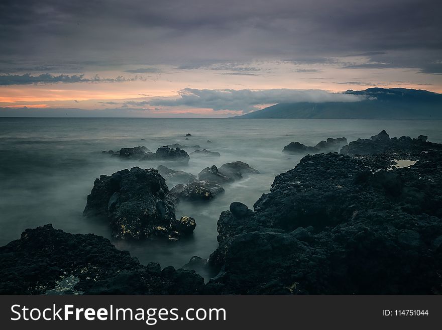 Rocks On Seashore