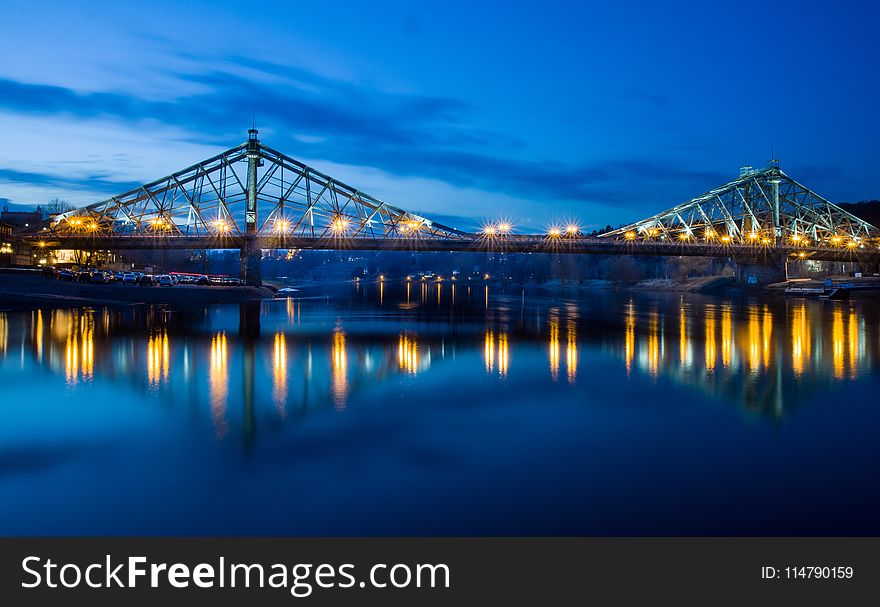 Bridge, Reflection, Landmark, Sky