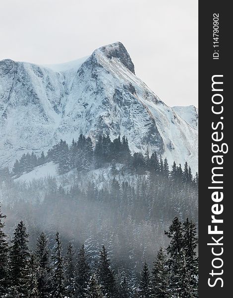 Mountainous Landforms, Winter, Mountain, Snow