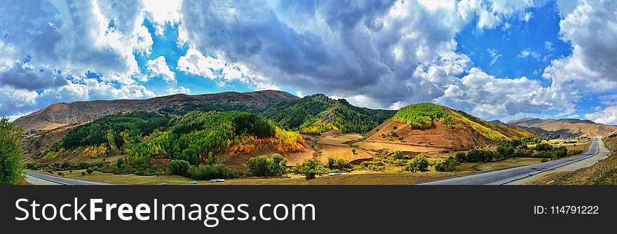 Sky, Nature, Cloud, Mountainous Landforms