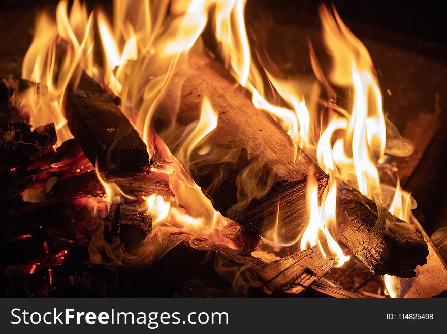 Burning Campfire