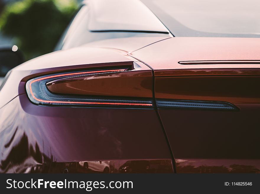 Red Aston Martin DB11 Rear Light