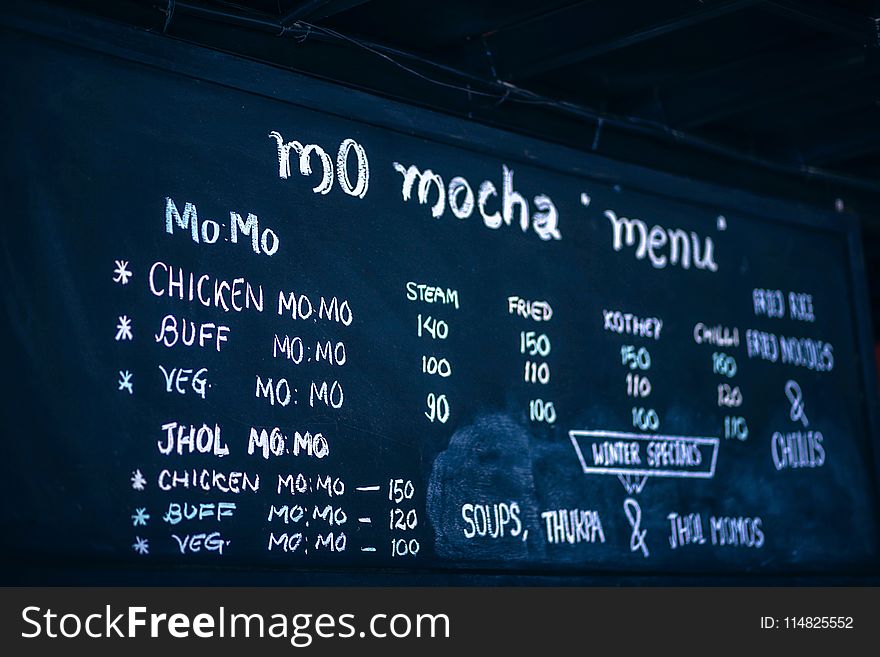 Photo of Blackboard Menu