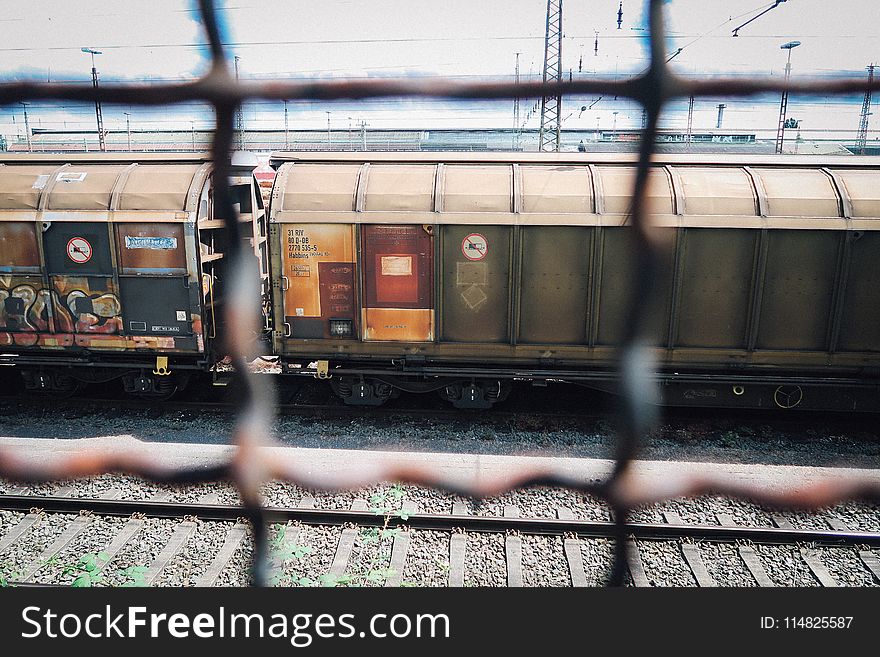 Photo Of Train From The Fence