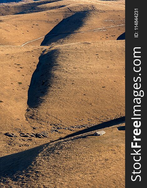 Close-up of the Plateau of Lessinia - Italy