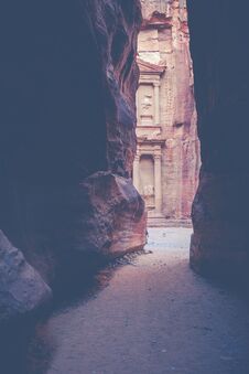 Al Khazneh - The Treasury, Ancient City Of Petra, Jordan Stock Images
