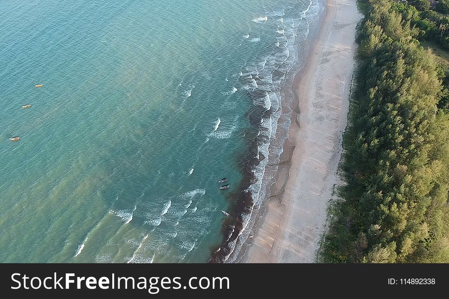 Aerial Photography of Beach