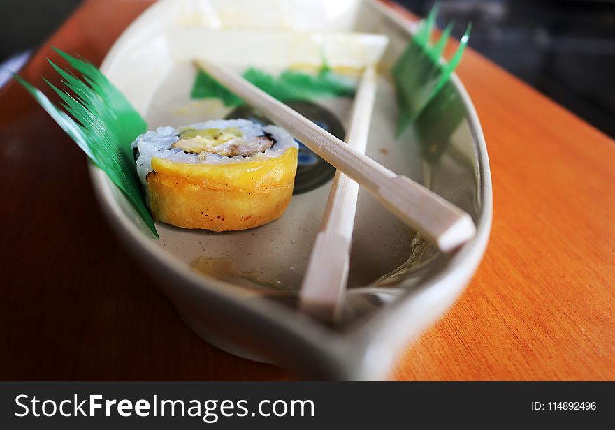 Pair of Chopstick on Saucer