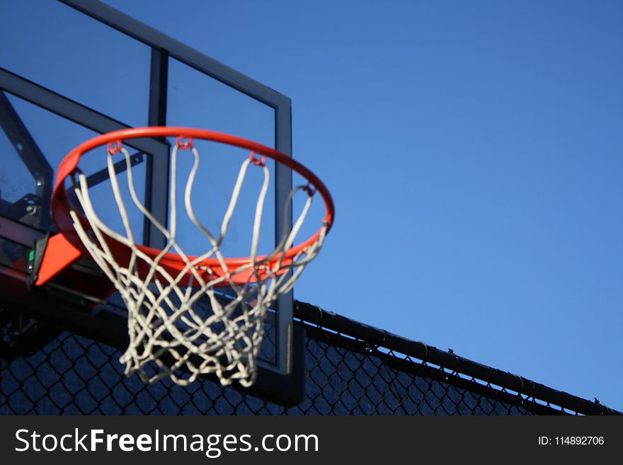 Gray Metal Frame Basketball Hoop System