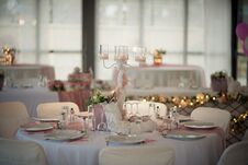 Beautiful Table Settings For Your Wedding Royalty Free Stock Photos