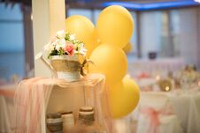Beautiful Wedding Decoration For An Exquisite Wedding Stock Photo