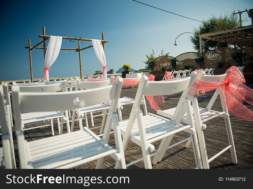 Beautiful Wedding Stock Photography from Greece! A stunning outdoor wedding ceremony