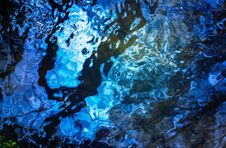 Water In A Stream In A Forest At Spring Royalty Free Stock Photo