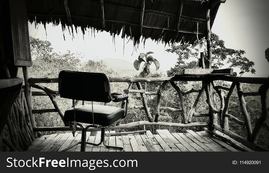 Chair on the 1st Level in Ghost Bungalow in Jungle