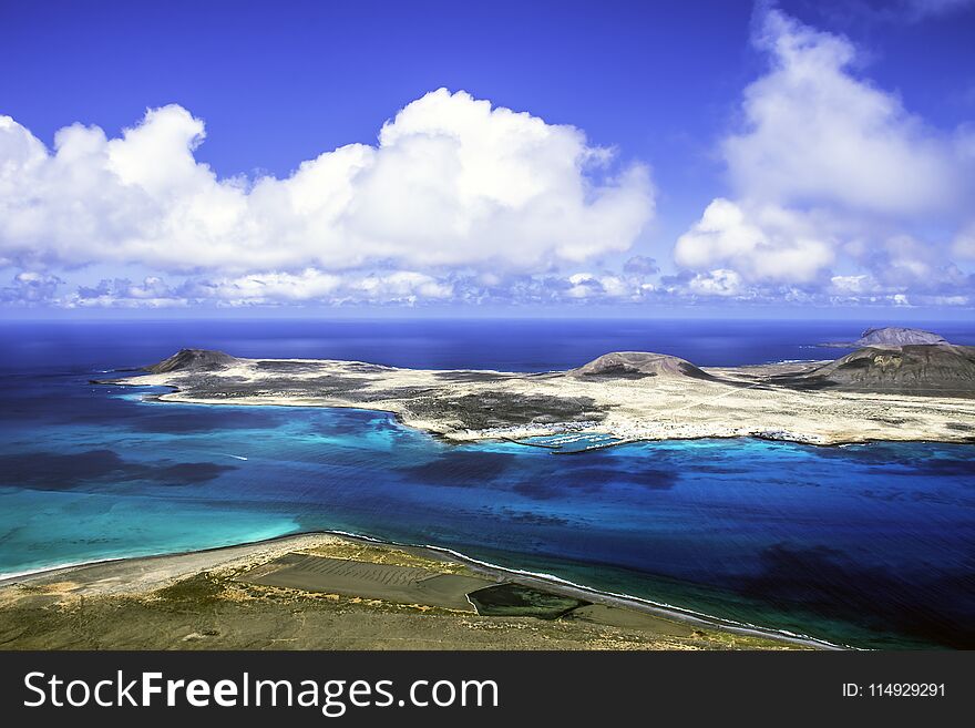 Volcanic Island La Graciosa - Lanzarote, Canary Islands, Spain