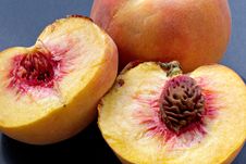 Ripe Juicy Fleshy Peaches Stock Photography Ripe Juicy Fleshy Peaches Stock Photography