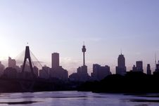 Anzac Bridge In Evening Light Stock Photo Anzac Bridge In Evening Light Stock Photo