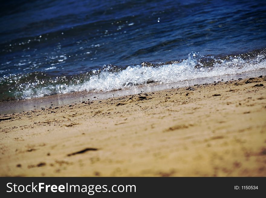 Empty beach in a sunny day. Empty beach in a sunny day