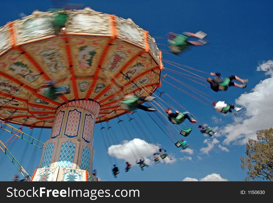 Fearful thrill seeking amusement park customers. Fearful thrill seeking amusement park customers.