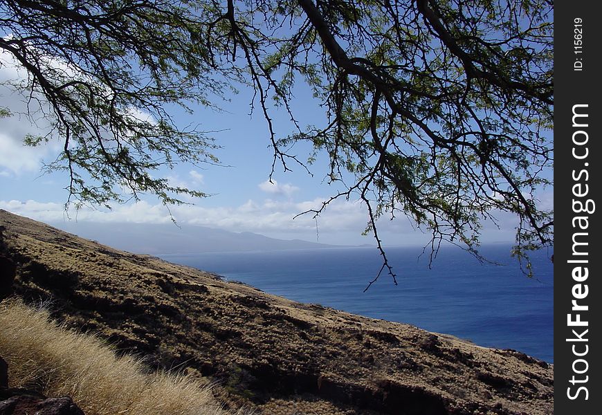 Mountain View of Haleakala Volcano. Maui, Hawaii