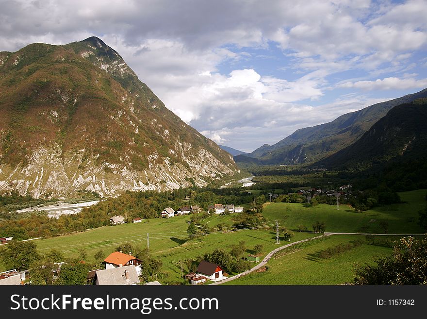 Hills in Slovenia, cloudy day. Hills in Slovenia, cloudy day