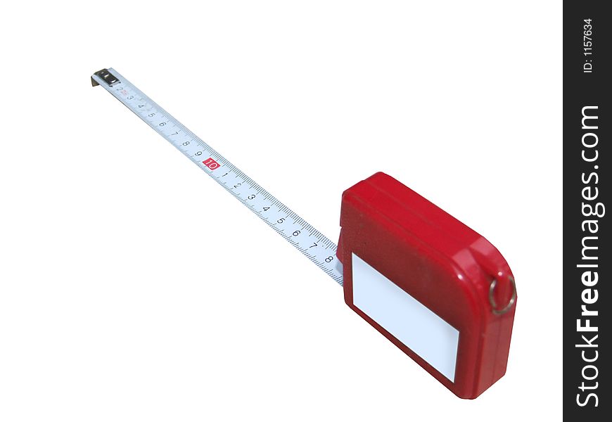 Tape measure with clipping path