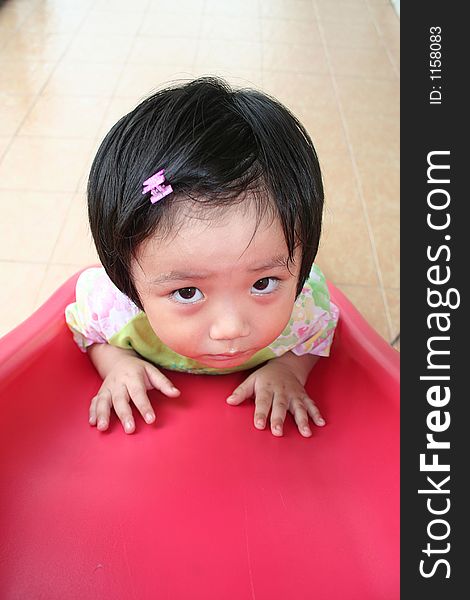 Girl On The Slide