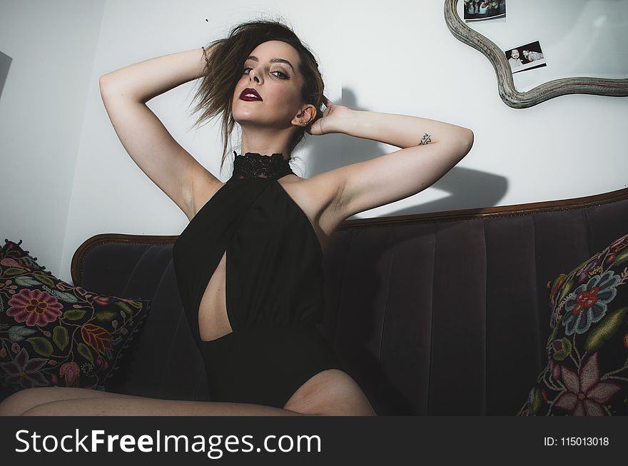 Photo of Woman Posing on Couch