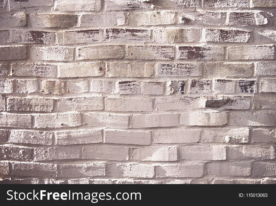 Photography of White Brick Wall