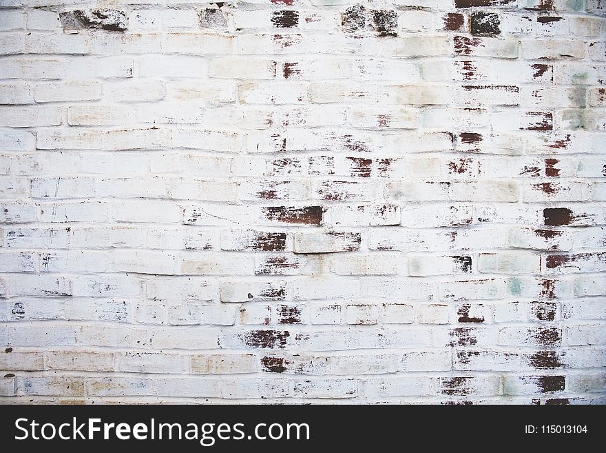 Photography of White Brick Wall