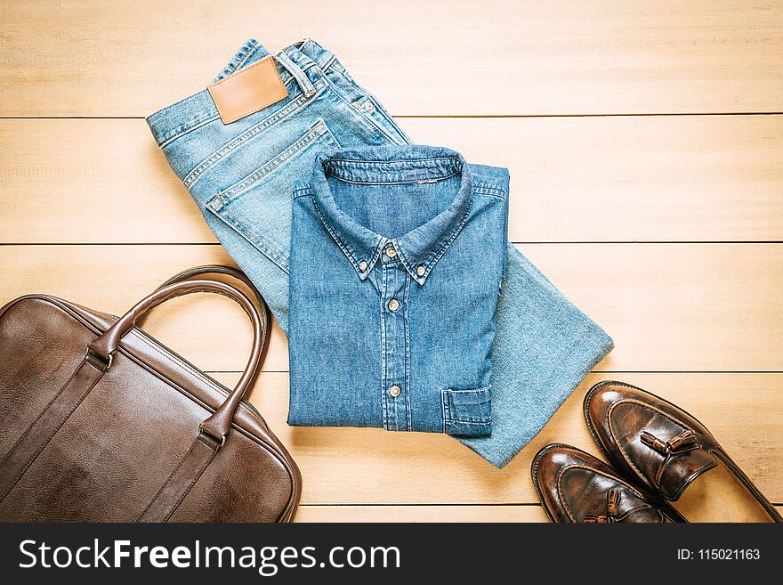 Beautiful fashion men's casual outfits clothing - vintage effect filter