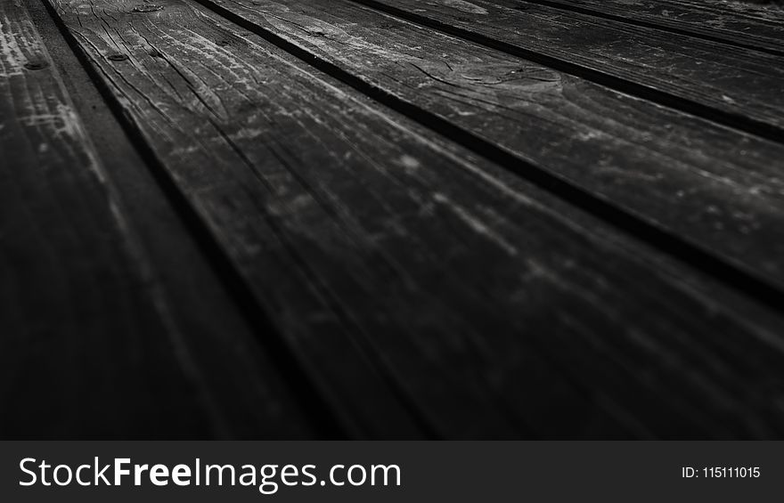 Monochrome Photography of Wooden Planks