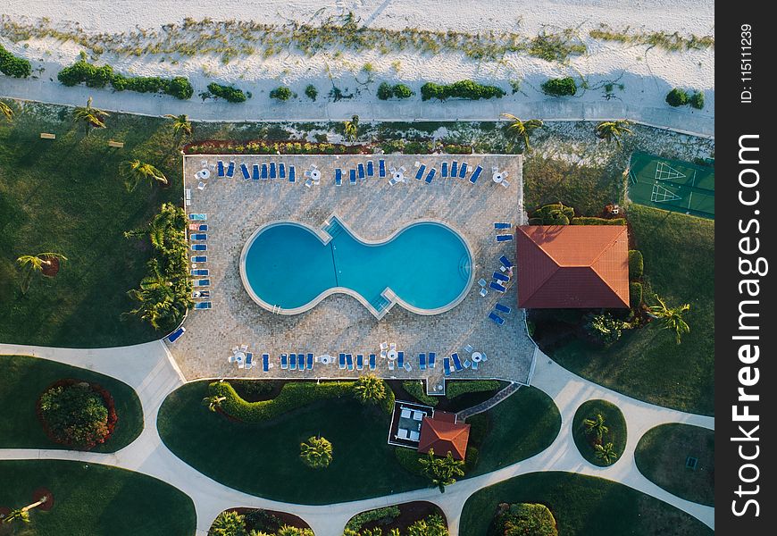 Aerial Photo of Swimming Pool