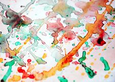 Watercolor Deacaying Abstract Colorful Background, Abstract Colorful Texture Stock Image