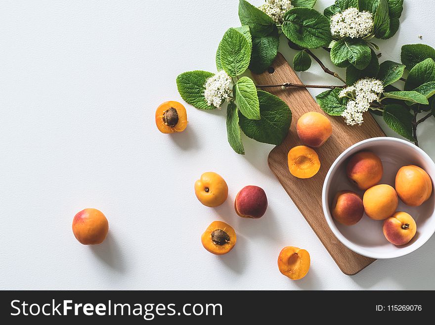 Apricot Fruits on Bowl