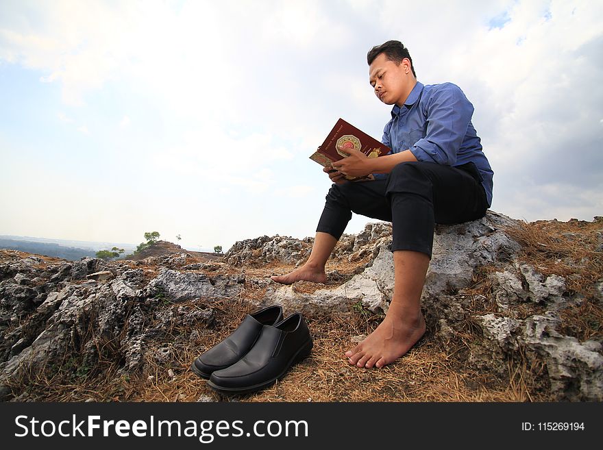 Man Reading a Book