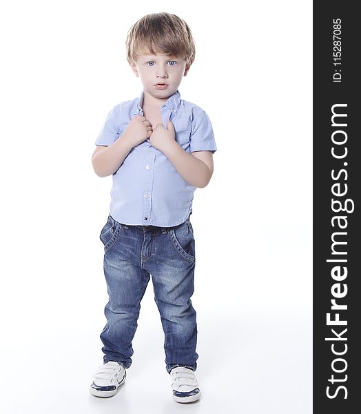 Standing, Sleeve, Child, Boy