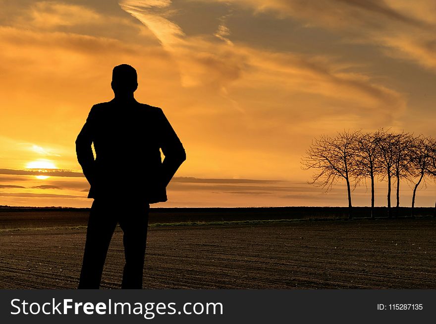 Sky, Silhouette, Sunrise, Sunset