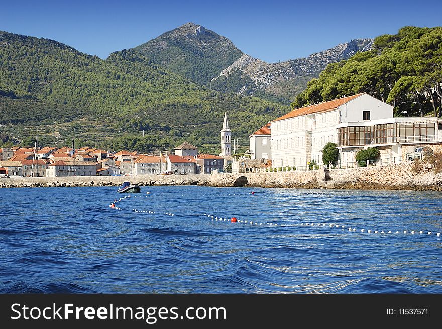 Beautiful croatian town by the sea