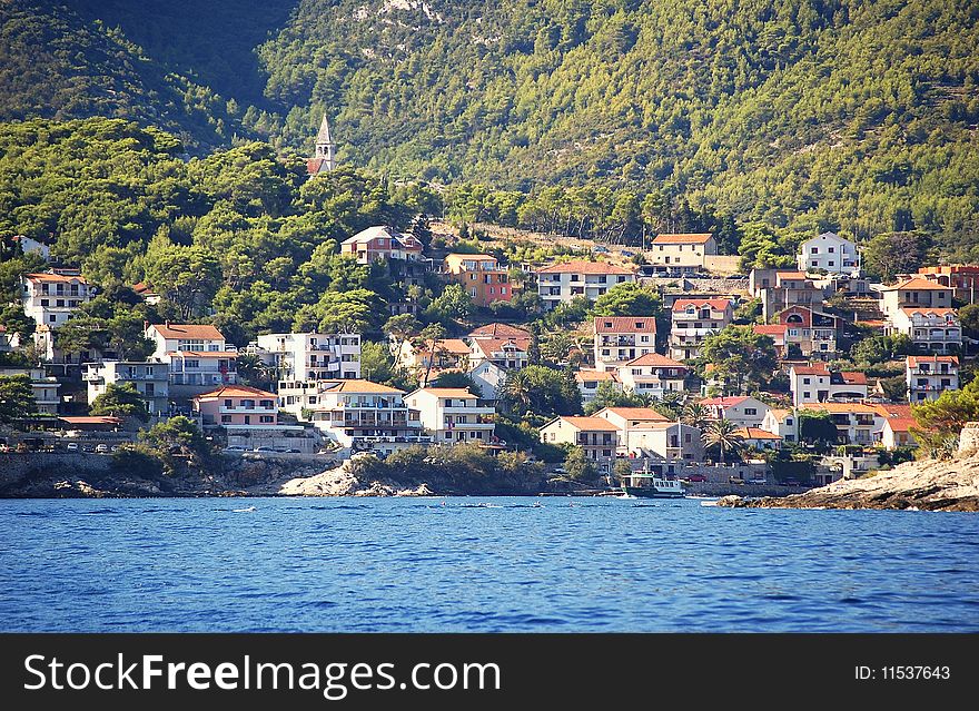 Beautiful croatian town by the sea