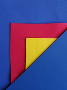 Abstract Design With Foamy Cutouts In Red, Blue And Yellow Colors Stock Photography Abstract Design With Foamy Cutouts In Red, Blue And Yellow Colors Stock Photography