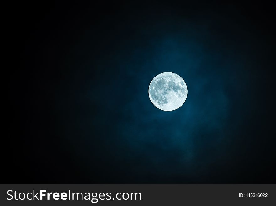 Moon, Sky, Atmosphere, Night