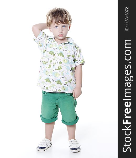 Clothing, Green, Child, Boy