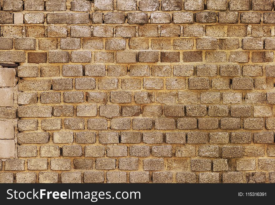 Stone Wall, Wall, Brickwork, Brick