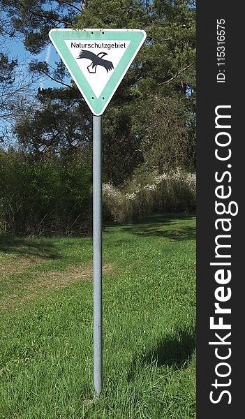 Grass, Nature Reserve, Sign, Signage