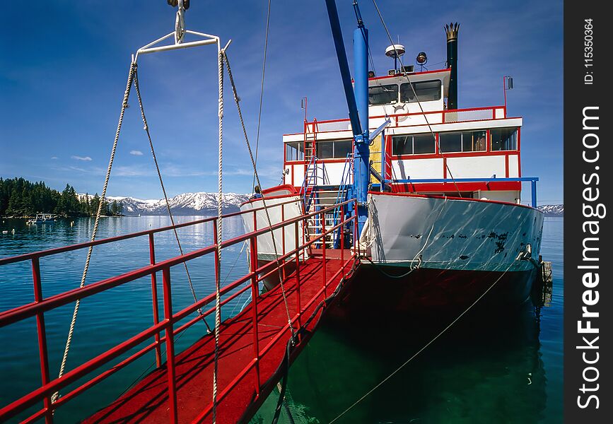 Ferry Boat On Lake Tahoe