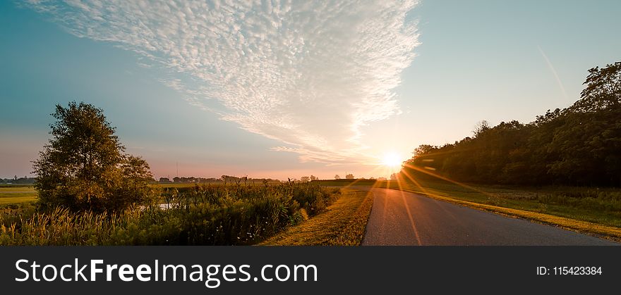 Photo of Road during Sunrise