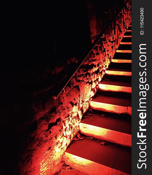 Photo of Lit Stairs