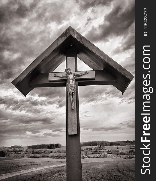 Brown Wooden Crucifix Photography